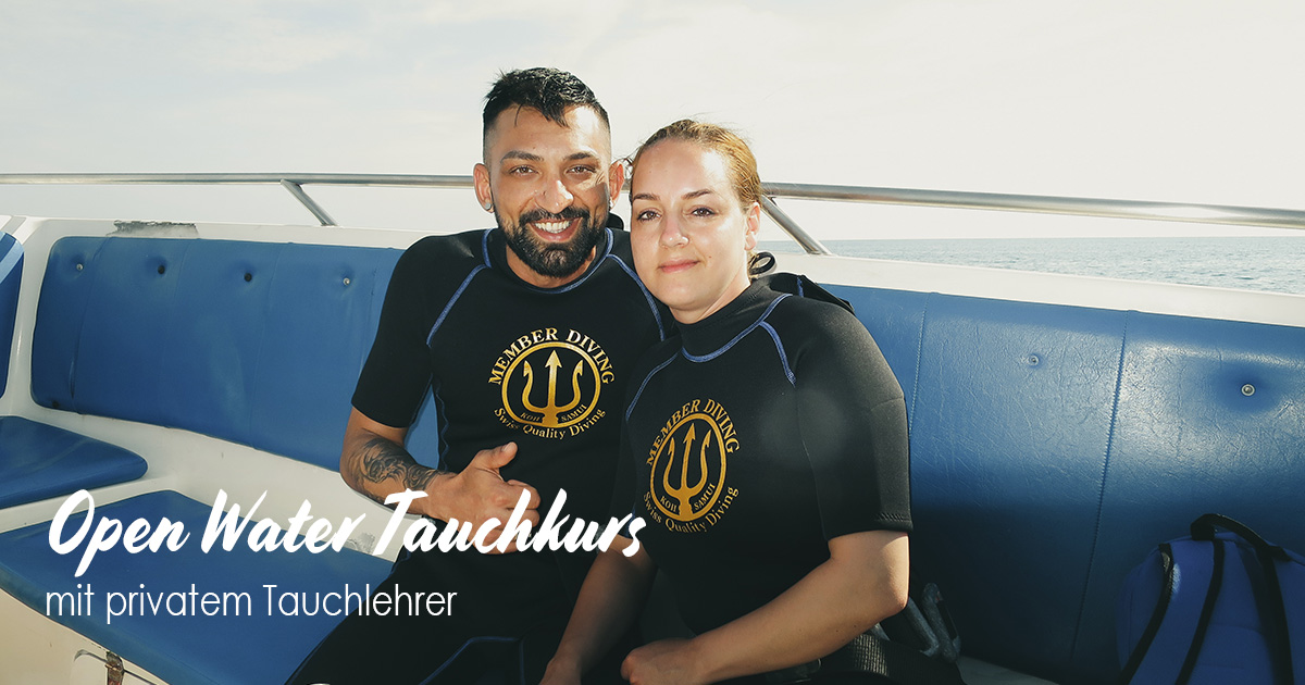 Open Water Tauchkurs mit Member Diving – mit privatem Tauchlehrer?