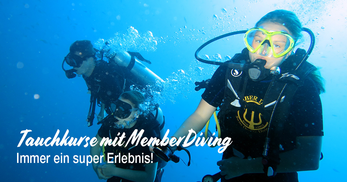 Tauchkurse mit Member Diving – Immer eine super Erlebnis