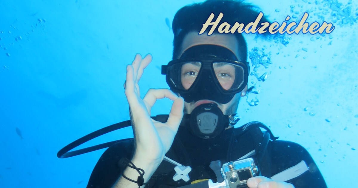 Handzeichen / Tauchzeichen