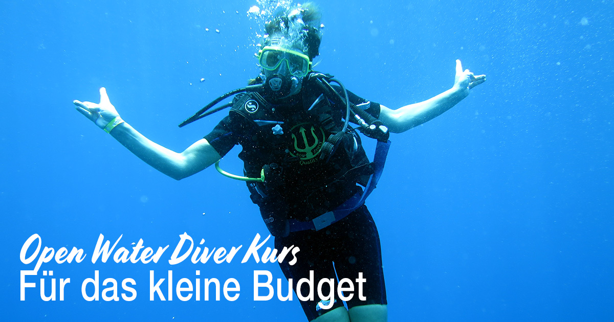 Open Water Diver Kurs für das kleine Budget